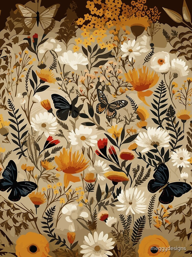 Mystical Garden Butterfly Art by meggydesigns