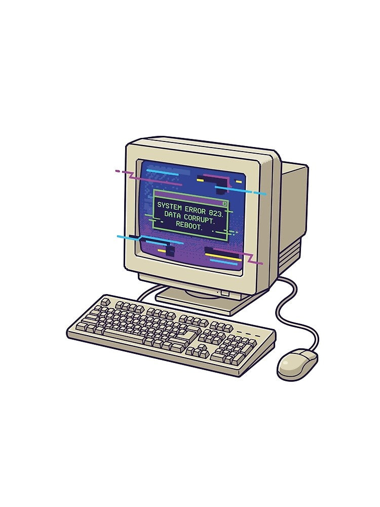 Retro Computer Error by tigrootiger