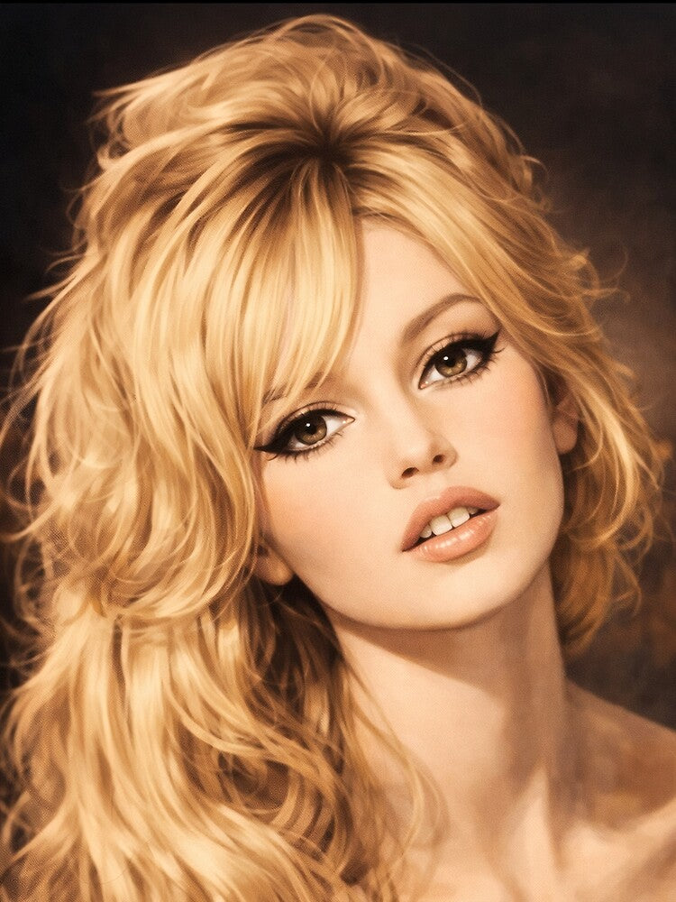 Brigitte Bardot Anime Portrait – 1960s French Cinema Icon by SirensInk