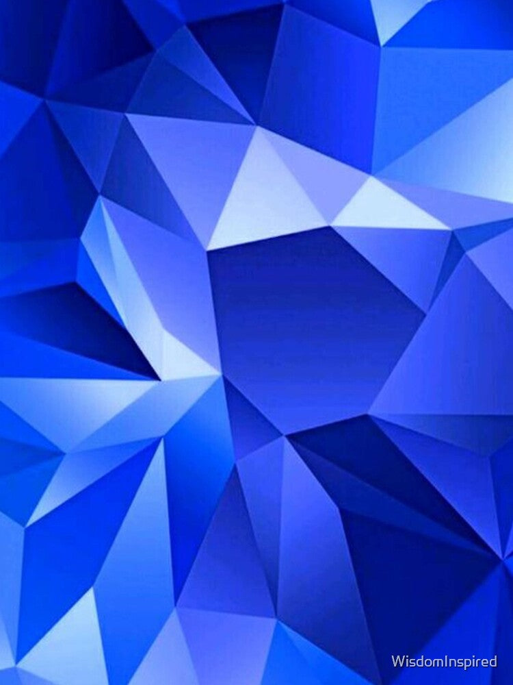 Geometric Shapes in Electric Blue by WisdomInspired