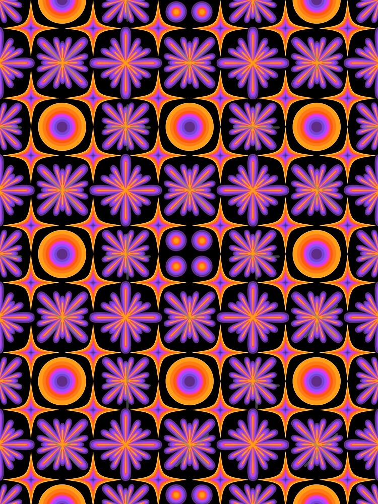 Retro Dream - orange and purple by TheGuidedPixie
