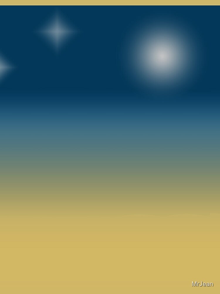 Minimalist Gradient night desert landscape by MrJean