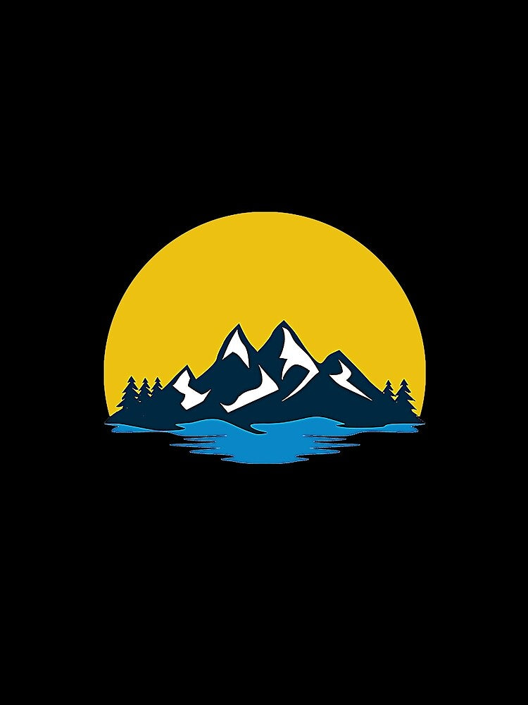 Vintage Retro Mountains T-Shirt by TomahawkV10