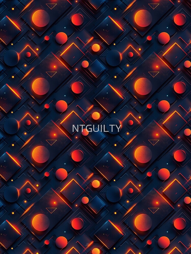 Neon Circuit Geometry by NTGUILTY