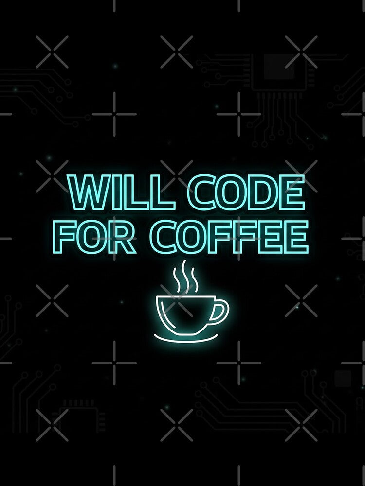 Will Code For Coffee – Programmer Life Graphic by loccotown168