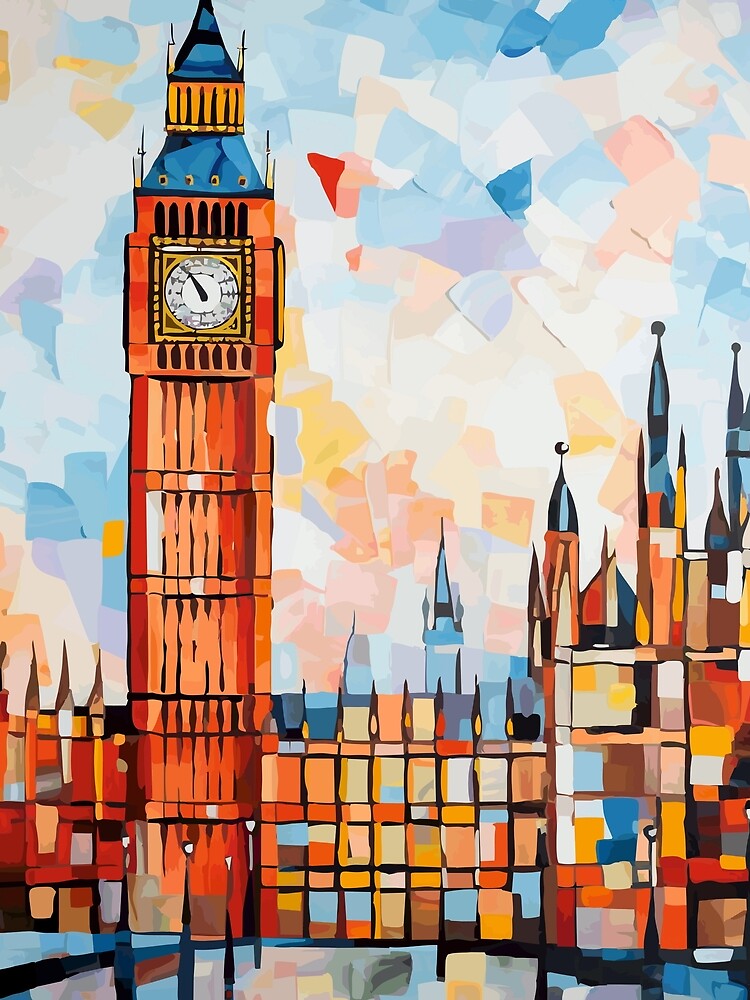 Big Ben Abstract Art - London by ArsUrbis