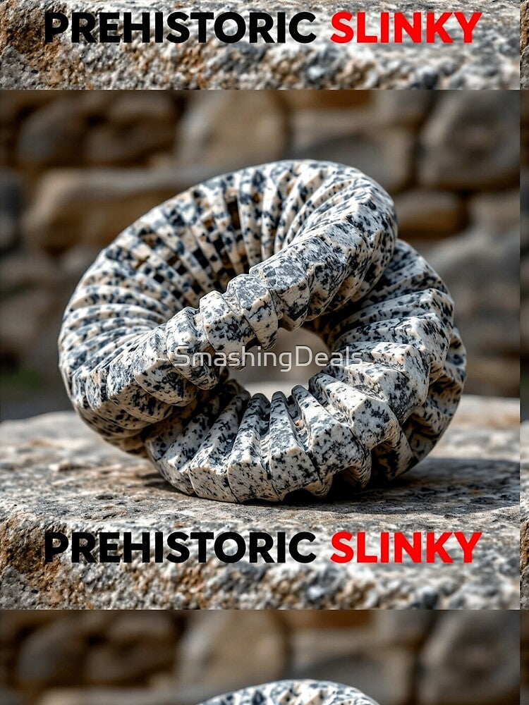 prehistoric slinky like retro imagery by SmashingDeals