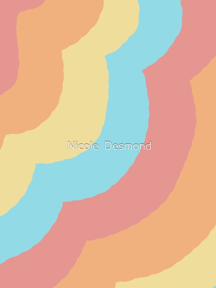 retro squiggle print by Nicole  Desmond