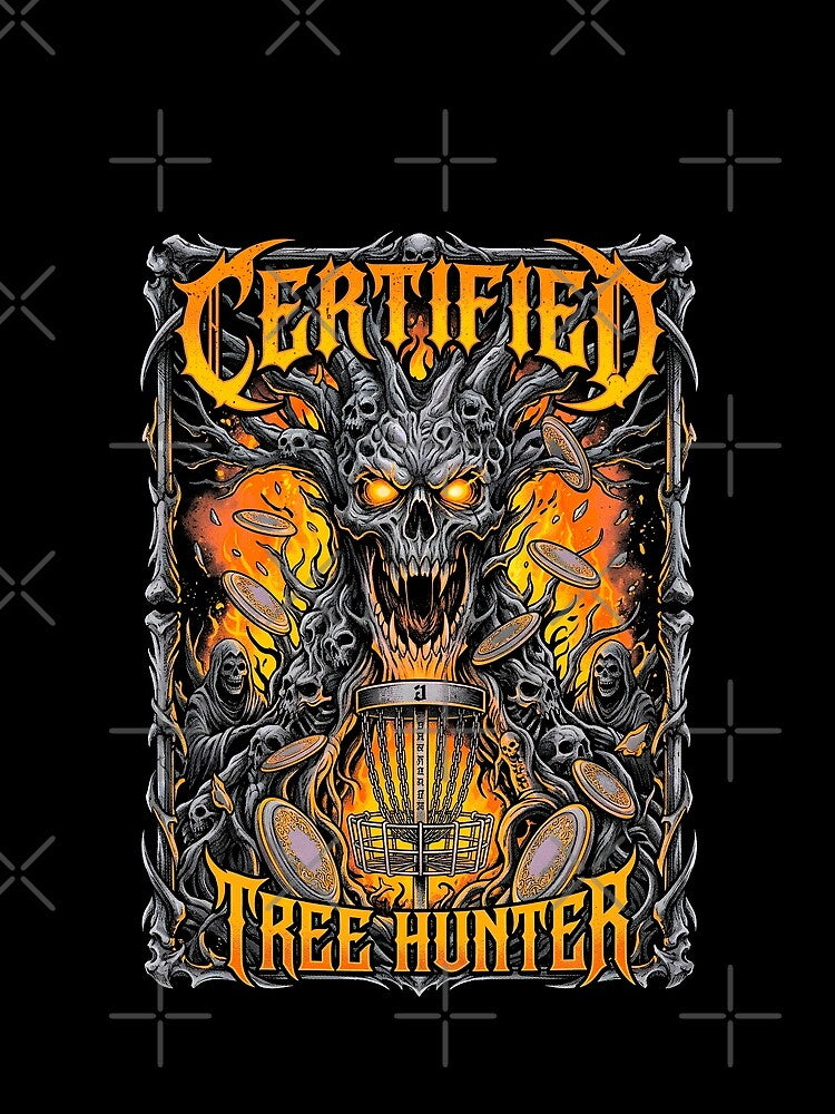 Funny Disc Golf Player Certified Gothic Guardian Tree Hunter by GrandeDuc
