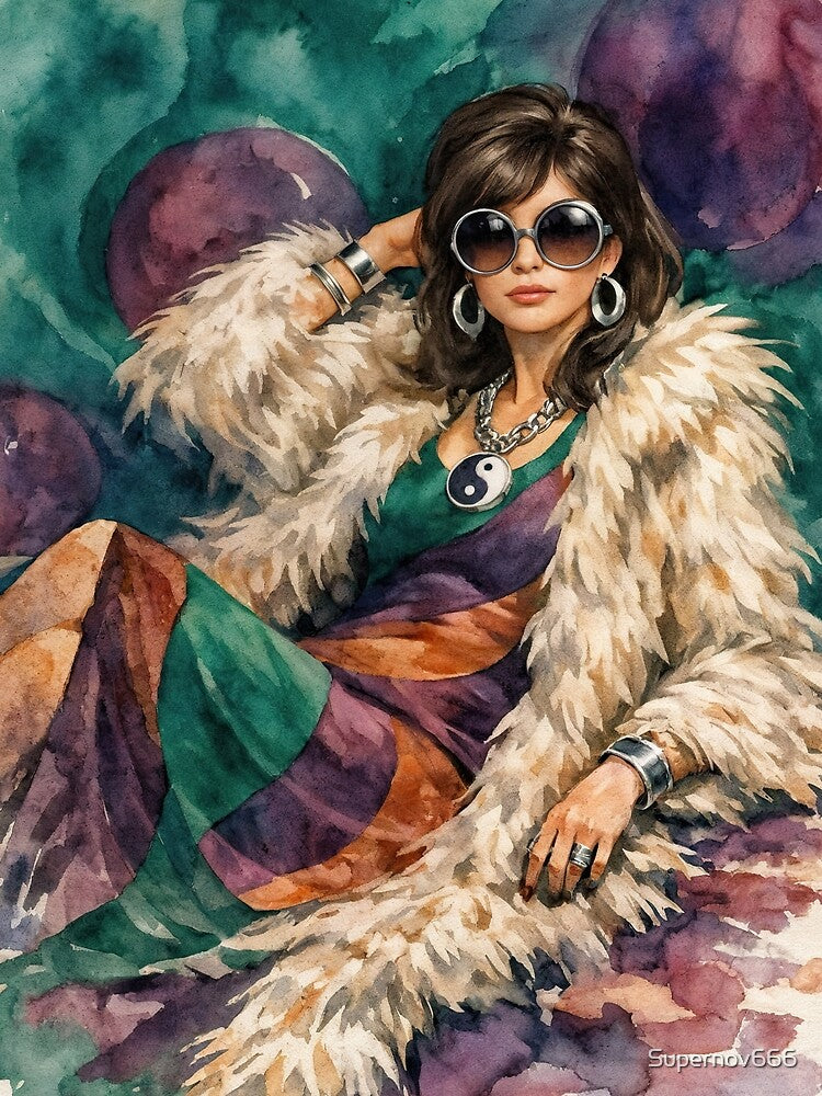Bohemian Dream – Retro Watercolor Style by ForeverPrintsOK