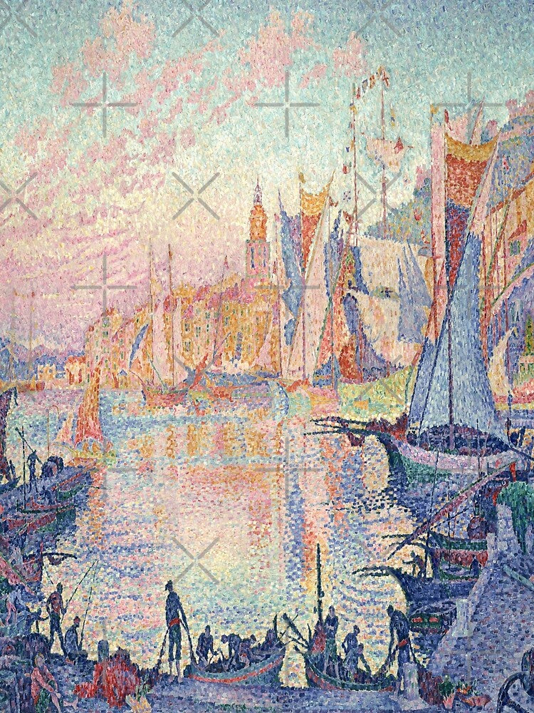 The Port of Saint-Tropez-Paul Signac by LexBauer