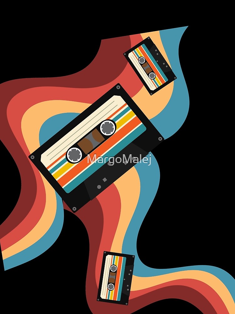 Retro cassette tape by MargoMalej