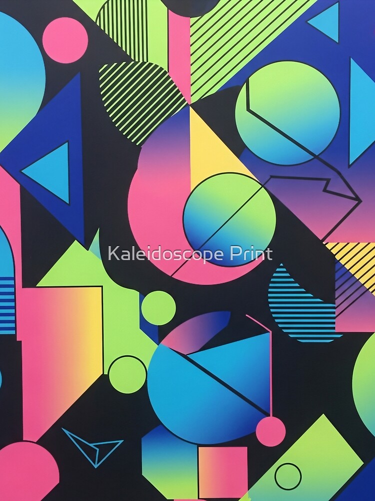 Neon Geometry by Kaleidoscope Print