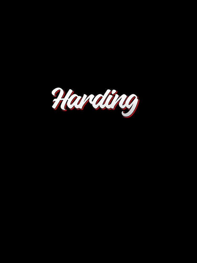 Retro Harding Name Label by KACIIBARN