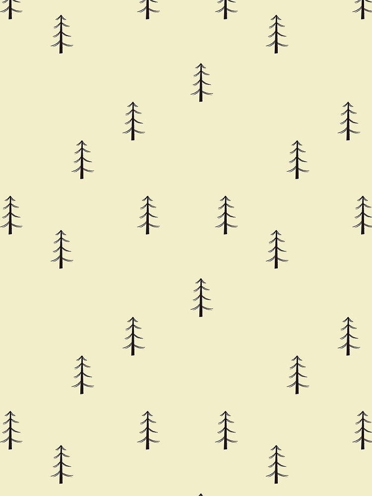 Minimalist Forest on Light Yellow by KSimpson838