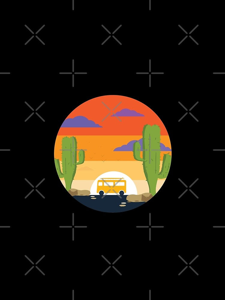 retro cactus sunset by LeMaya80