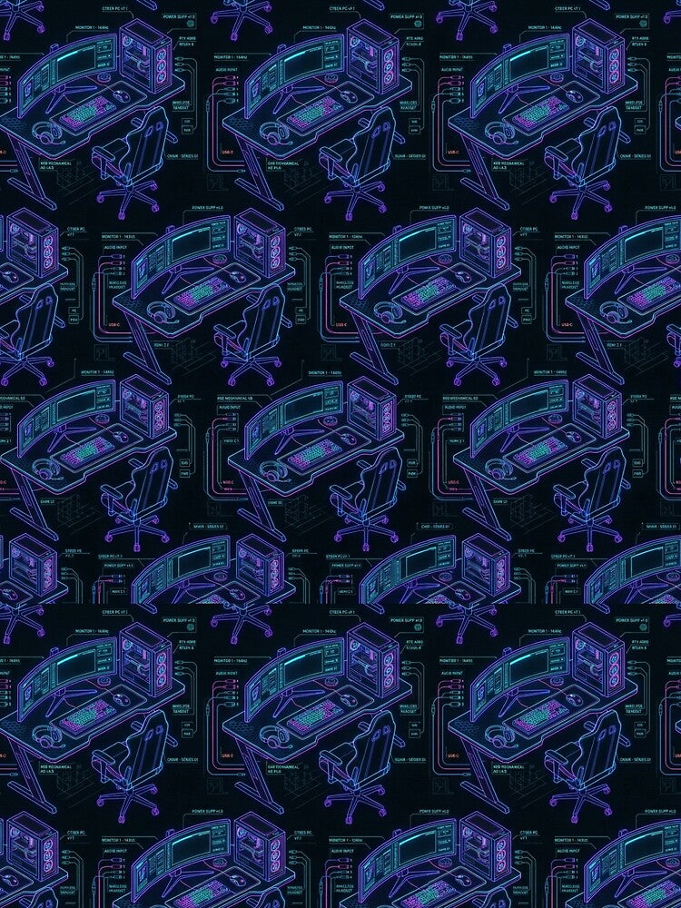 Cyberpunk Battlestation Blueprint by StickVerse by Owais