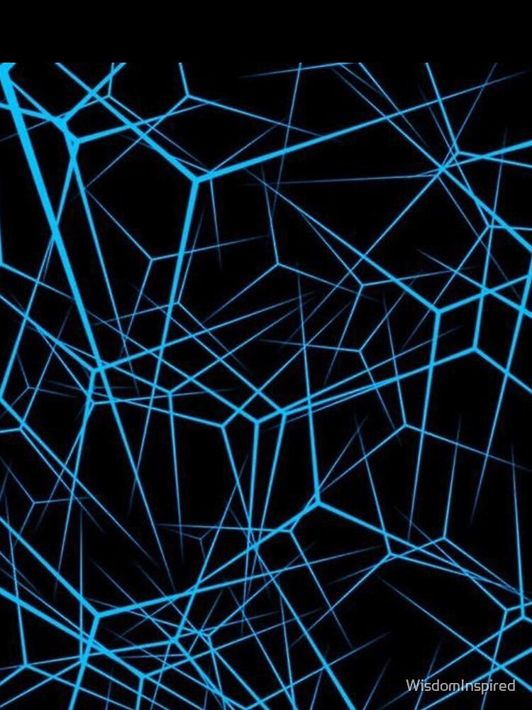 Floating Geometric Maze of Lines by WisdomInspired