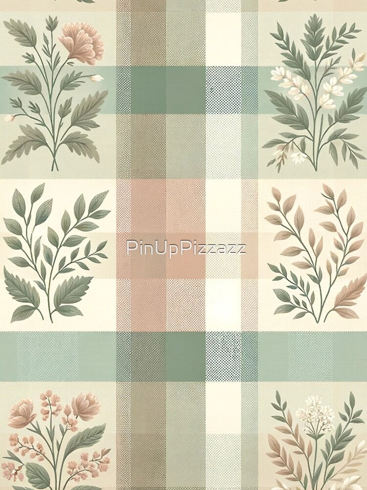 Summer Color Inspired Gingham Pattern Print by PinUpPizzazz