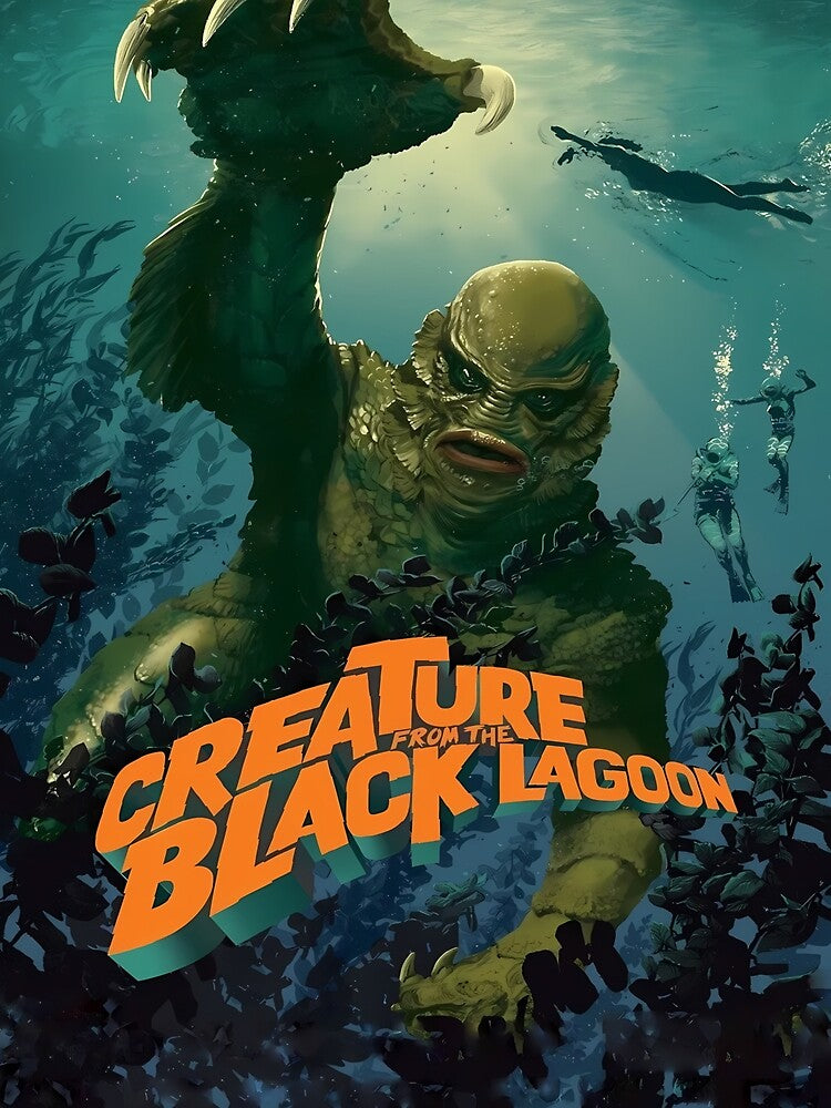 Creature from the Black Lagoon (1954) – Classic Horror Movie Poster by CentrylArt