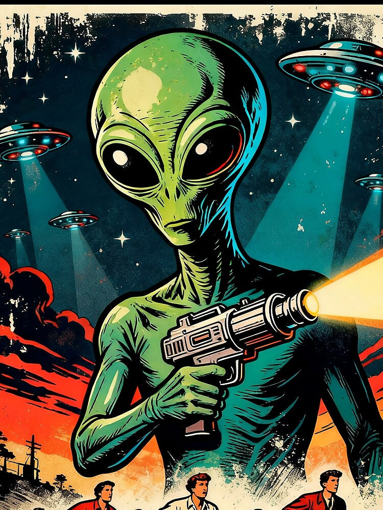 Alien Retro Poster Monster by OniricaDesign