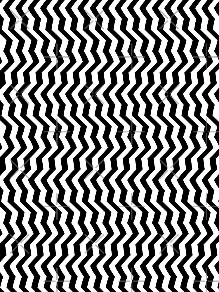 Optical Illusion Vertigo Chevron (Black/White) by hyproinc