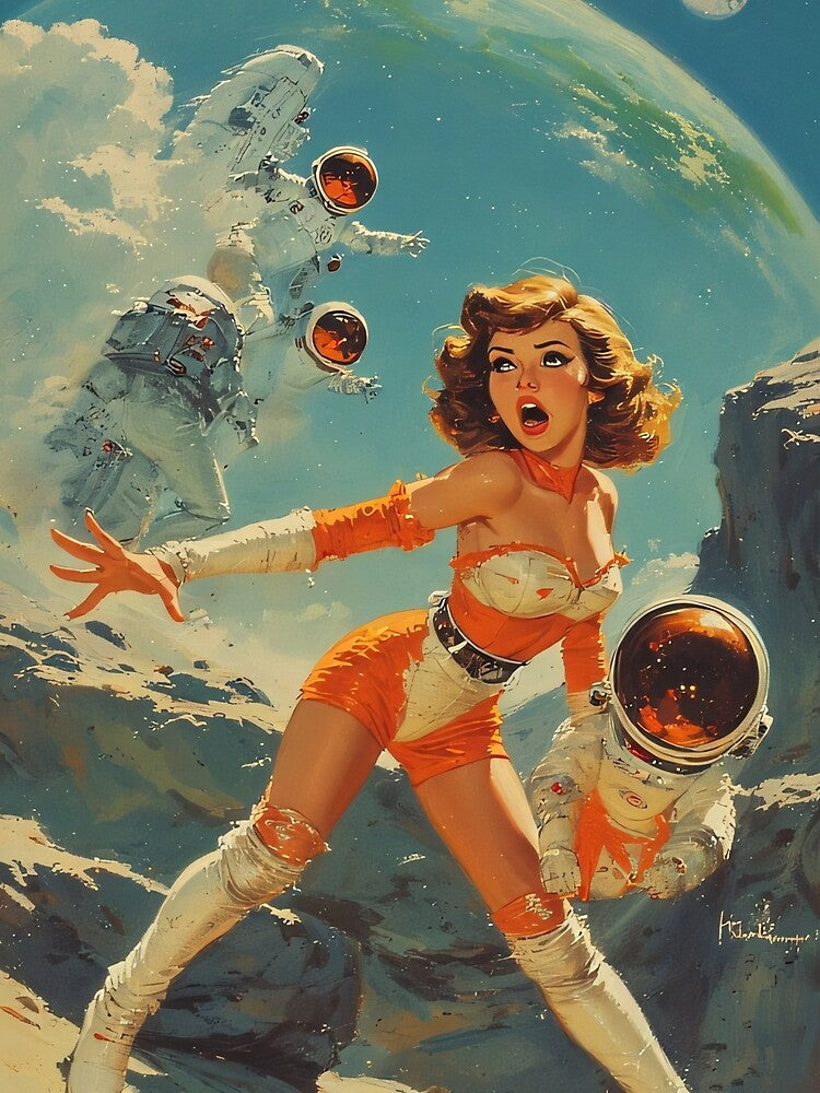 The space woman knows no fun by she-devil-shirt