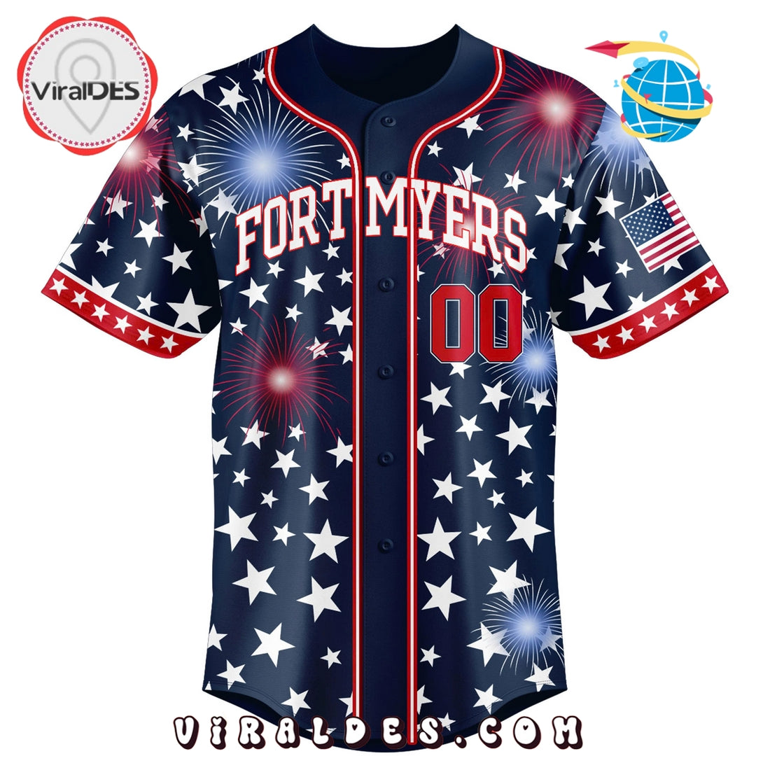 Fort Myers Mighty Mussels Independence Day 2025 Jersey