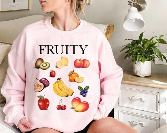 fruity sweatshirt | subtle lesbian sweater | strawberry cottagecore | subtle gay | queer aesthetic | lgbtq pride | discreet lesbian | butch
