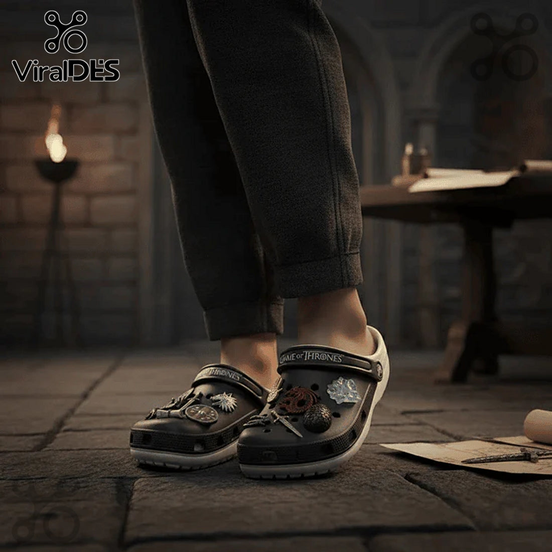 Game of Thrones Premium Crocs Clogs With Charms
