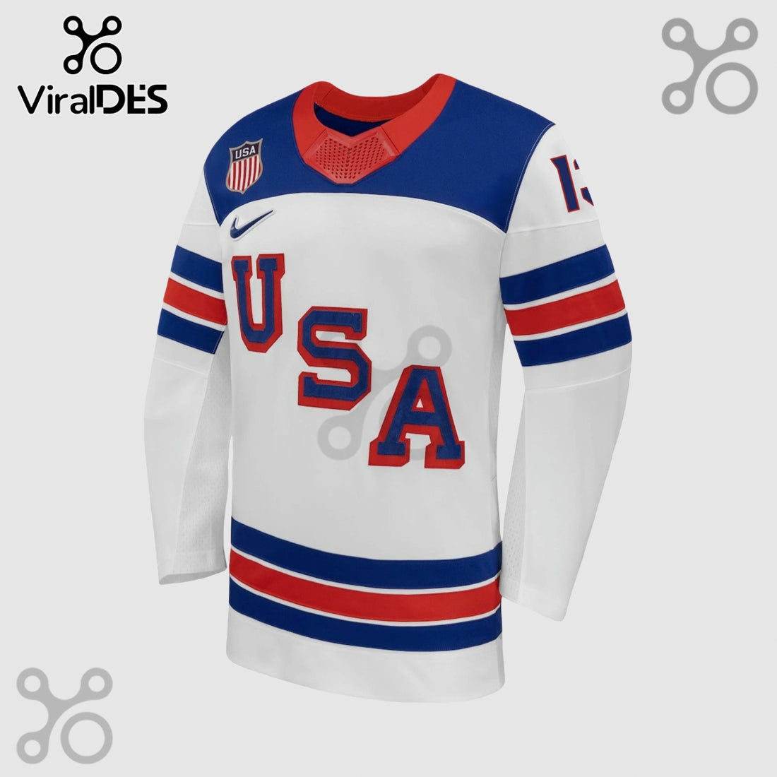 Gaudreau USA Hockey Jersey 13 – White Olympic Hockey Jersey