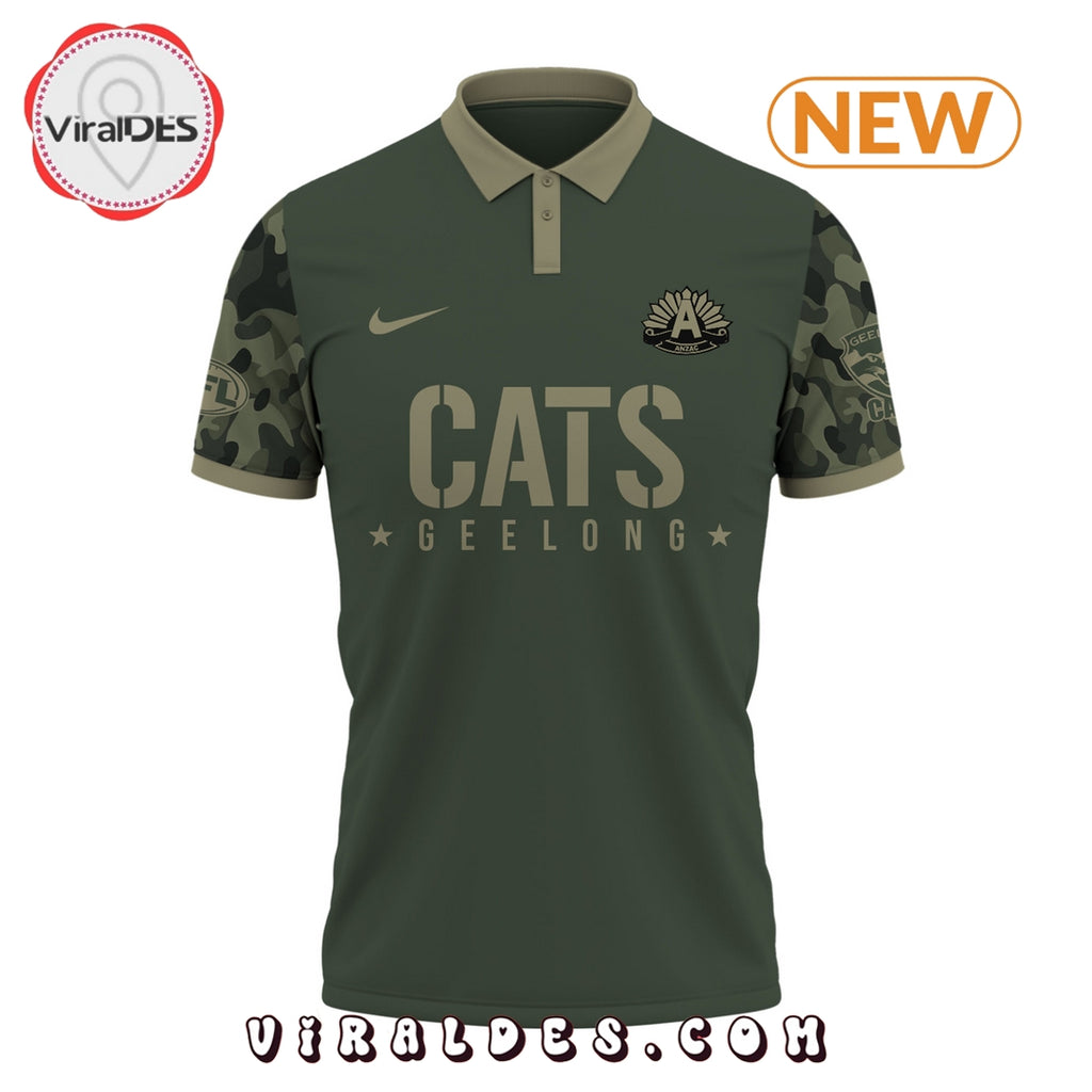Geelong Cats x Anzac Day Limited Edition Polo, Cap