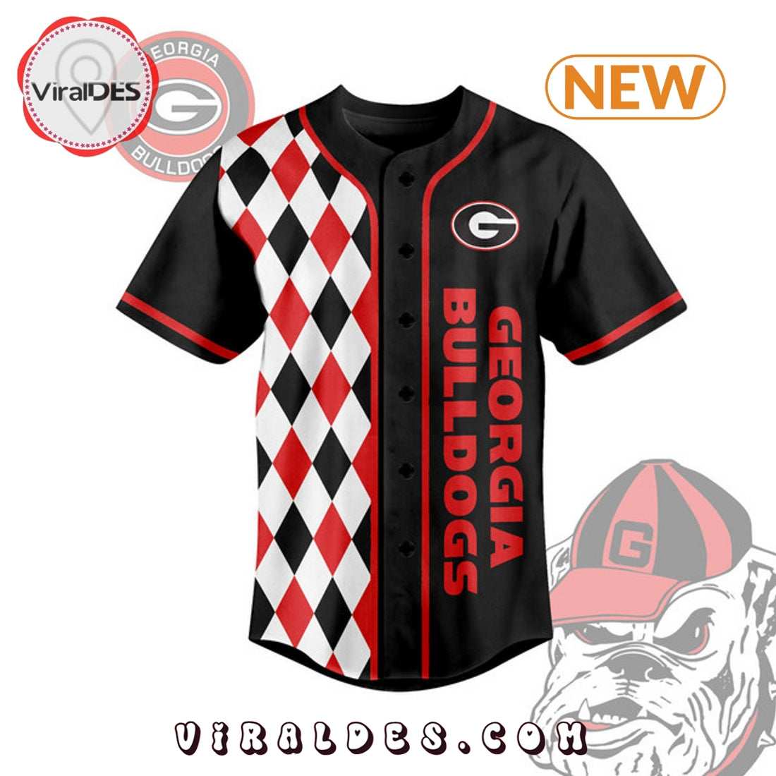 Georgia Bulldogs How ‘Bout Them Dogs Baseball Jersey