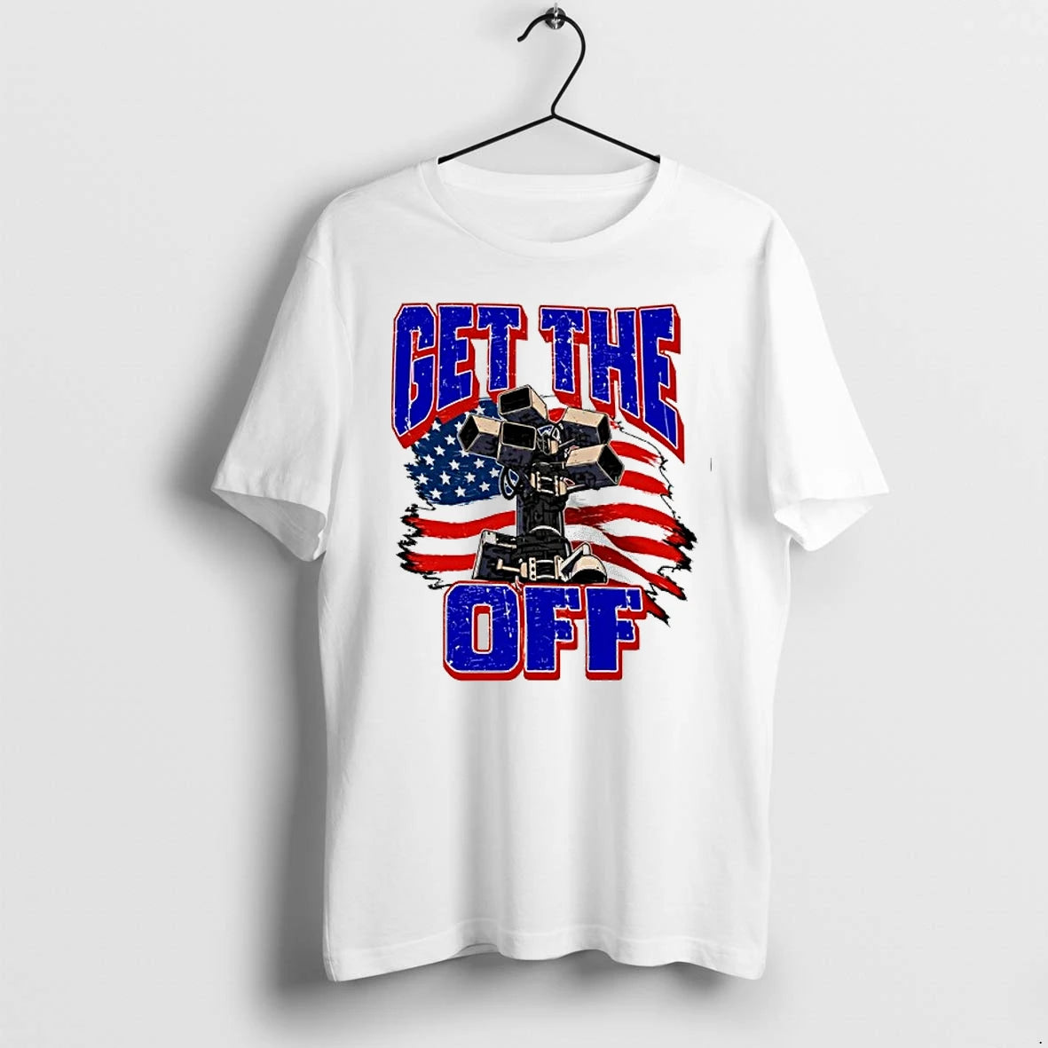 Get The Off Surveillance Camera American Flag 0 Tshirts Sweater