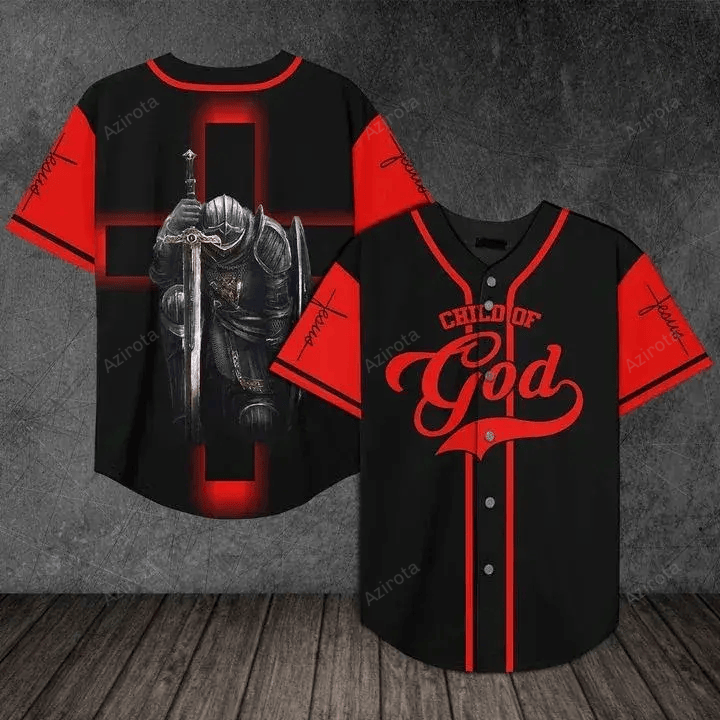 Jesus The Warrior The Child Of God Baseball Jersey 98