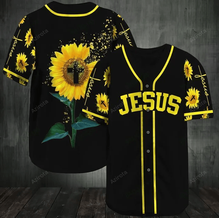 Jesus The Beautiful Sunflower Baseball Jersey 135