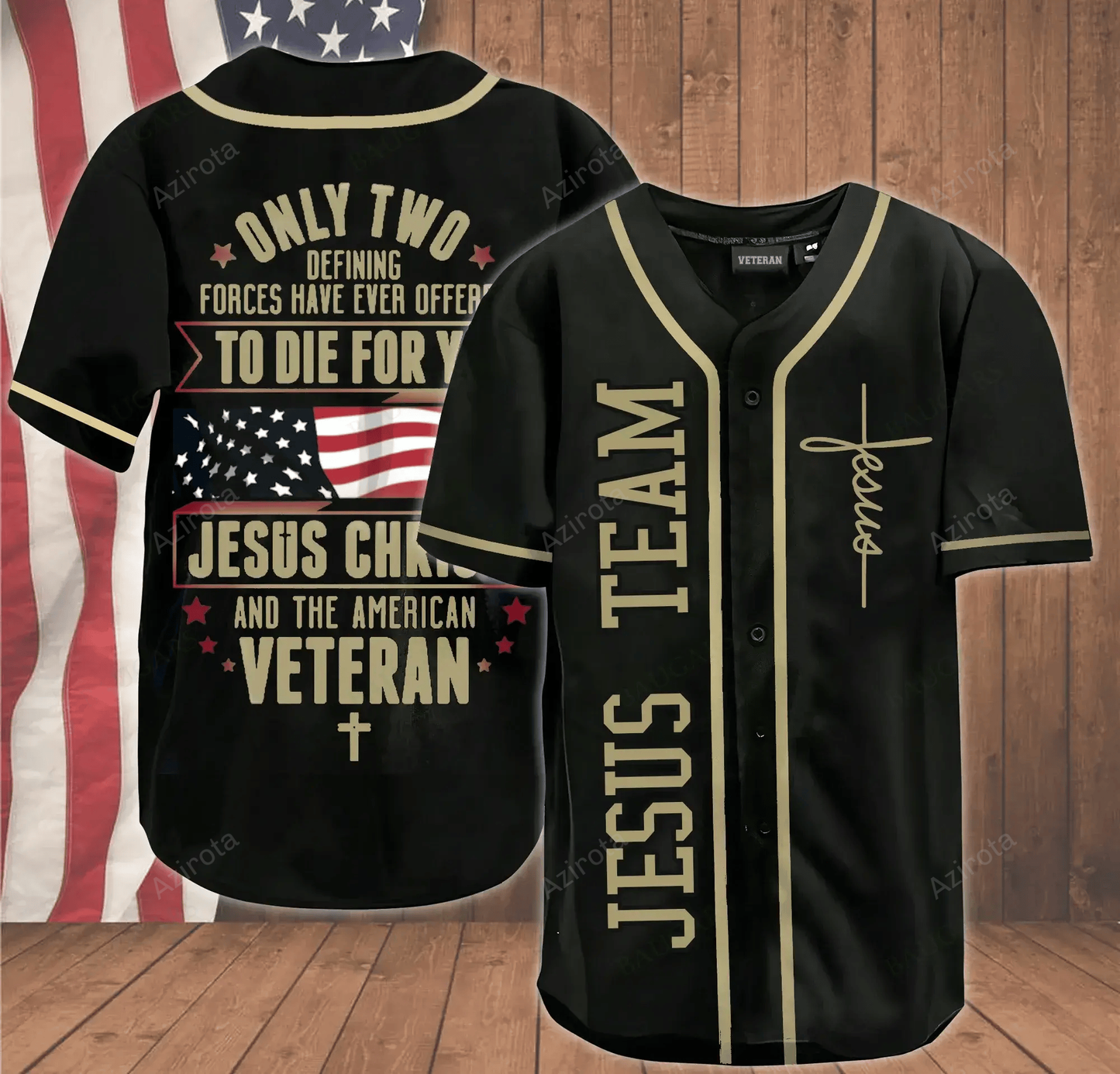 Jesus Veteran Baseball Jersey 261