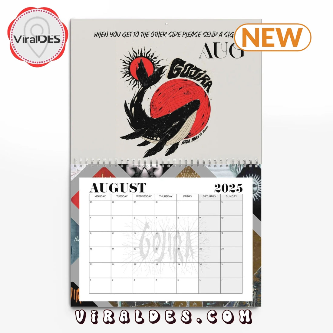 Gojira 2025 Happy New Year Calendar