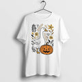 Goose And Jack O Lantern Pumpkin Autumn Fall Season Leaves Nature 0 Tshirts Sweater