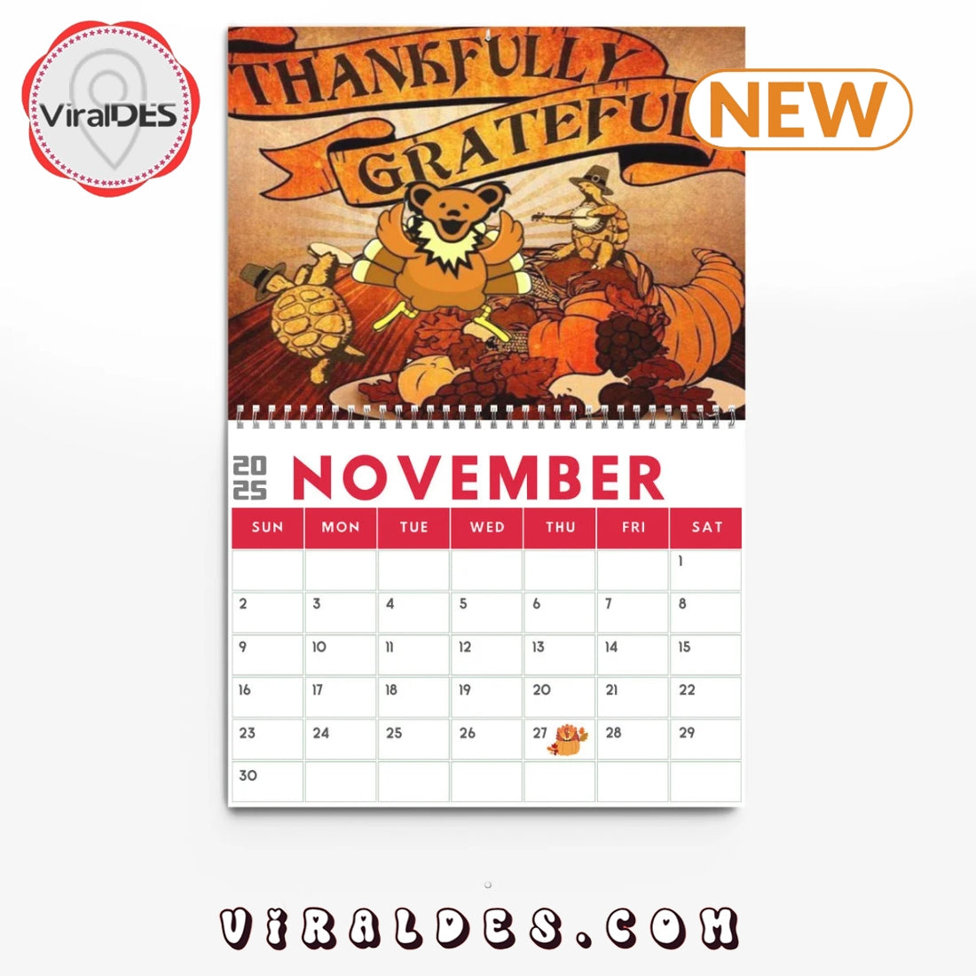 Grateful Dead 2025 New Year Calendar