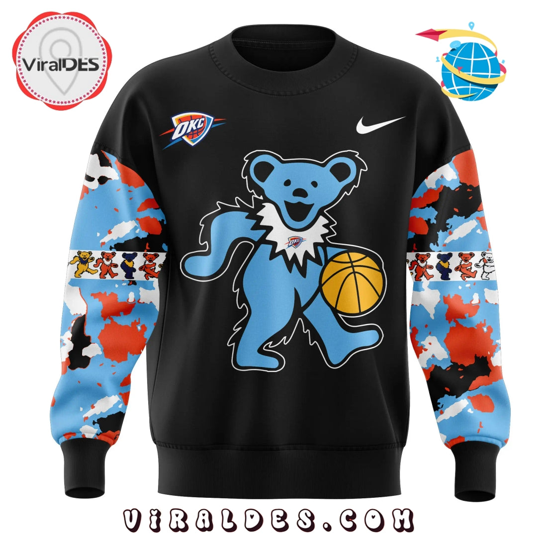 Grateful Dead Night 2025 Oklahoma City Thunder Hoodie