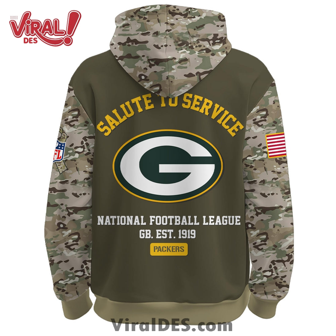 Green Bay Packers 2025 Salute to Service Hoodie, Long Pants