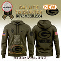 Green Bay Packers Camo Salute to Service Hoodie