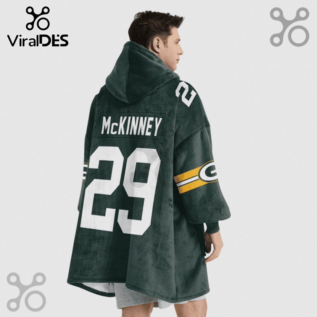 Green Bay Packers McKinney 29 Player Blanket Hoodie