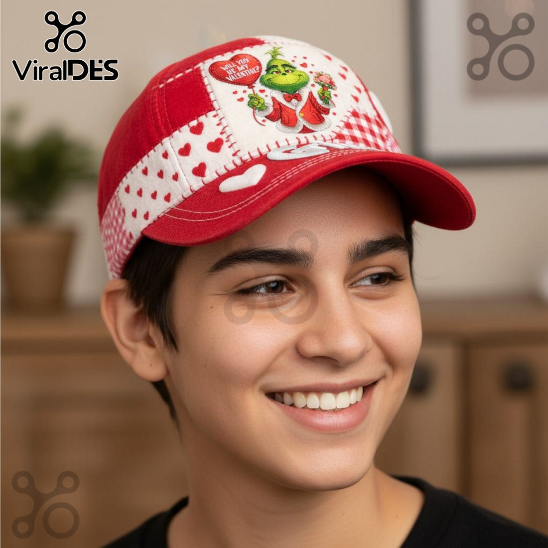 Grinch Valentine’s Day Classic Cap