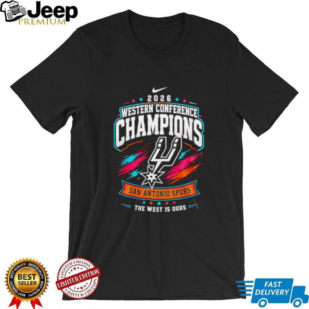 San Antonio Spurs NBA Western Conference Champions 2026 graphic shirt