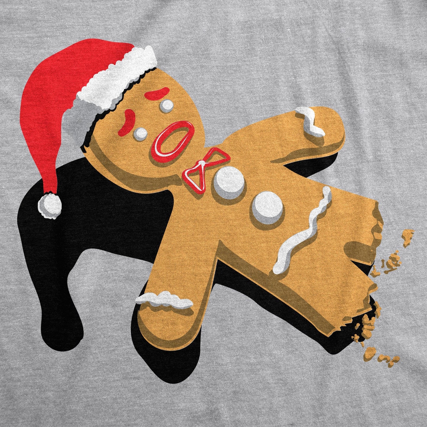 Half-Eaten Gingerbread Men's T Shirt Hoodie, Sweatshirt | WearSparks.com (Image 2)