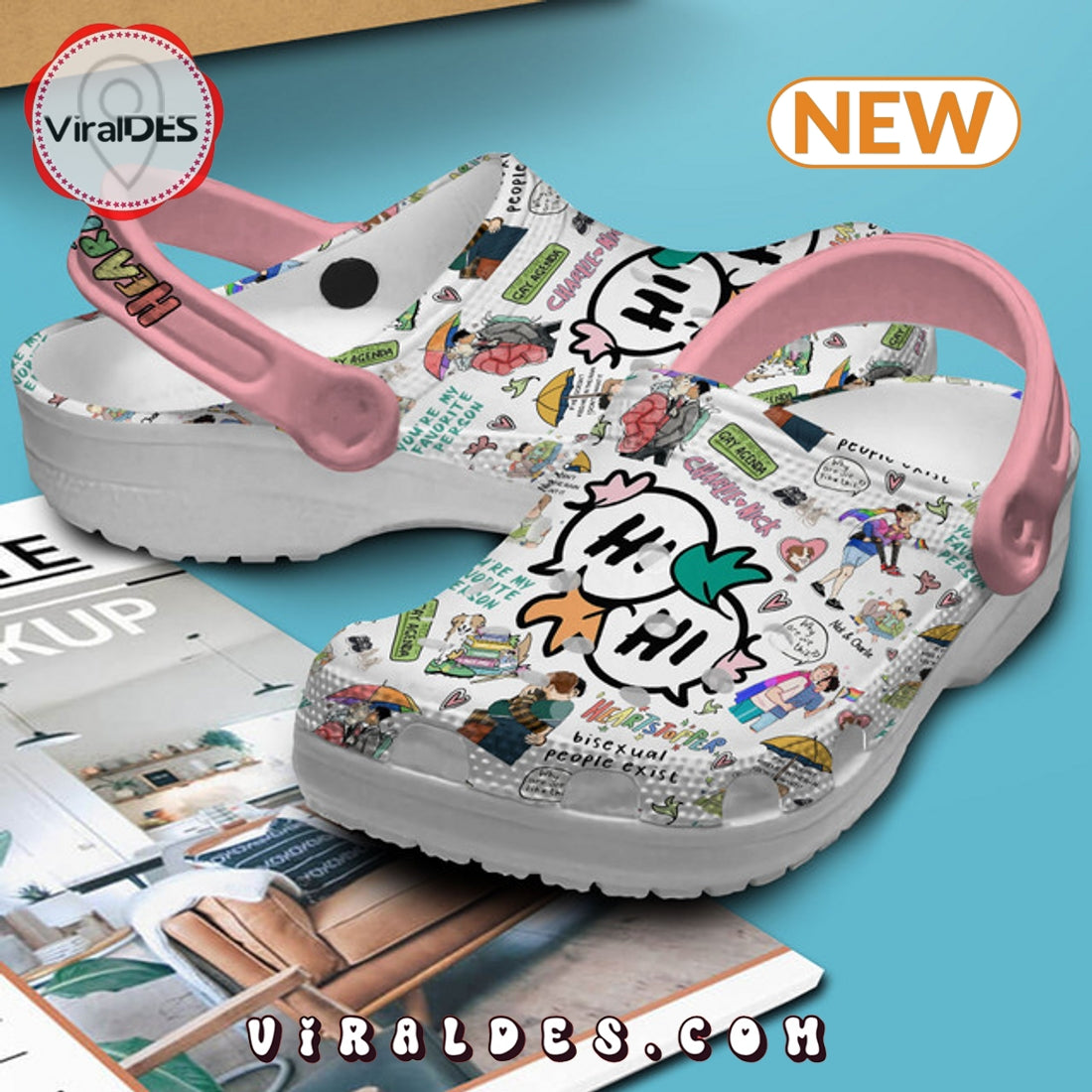 Heartstopper Hi Hi Crocs Clogs Shoes