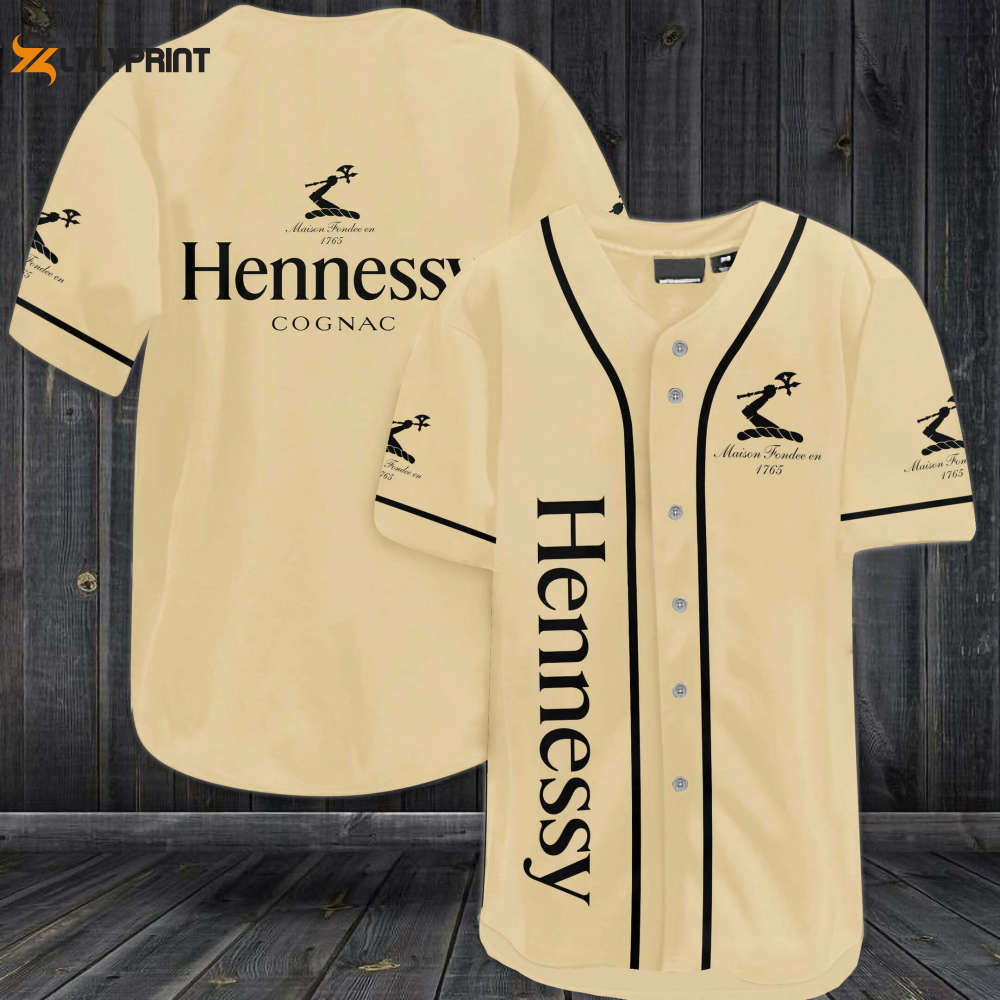 Hennessy Cognac Baseball Jersey Beige - lylyprint.com T-Shirts, Hoodie, Sweatshirt | WearSparks.com