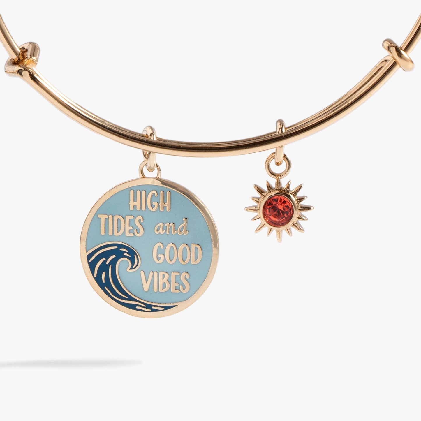 High Tides Good Vibes Charm Bangle